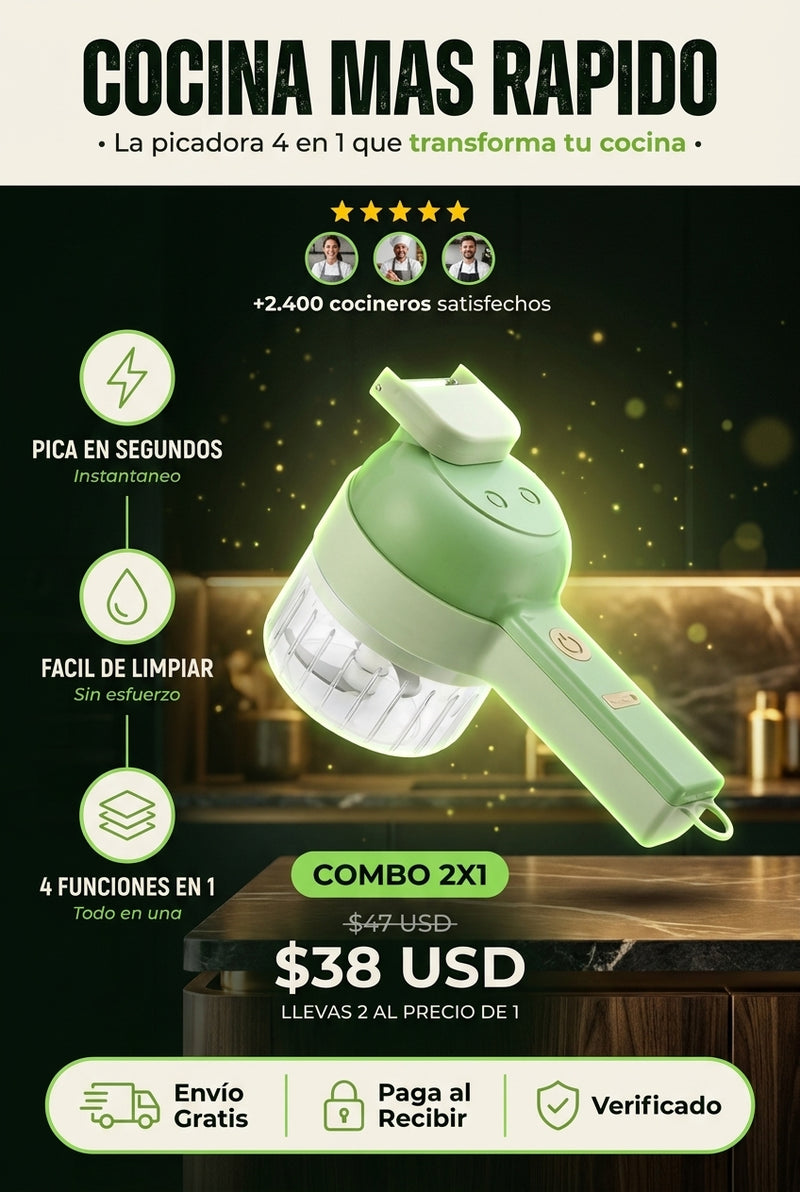 Picador Eléctrico 4 en 1